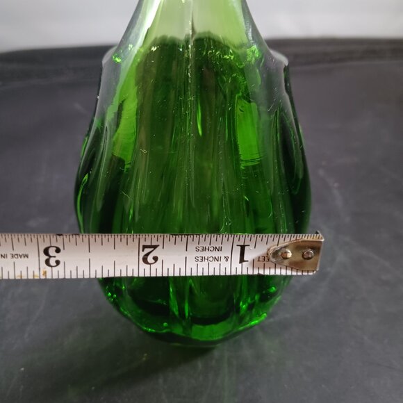 Vintage Swung Glass Vase Murano Style - Picture 8 of 9